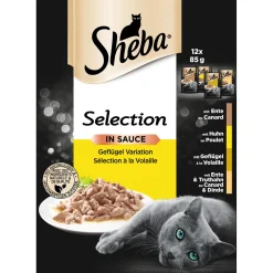 ShebaKatzenfutter-Vorratspack Selection Geflügel Variation 12 x 85g