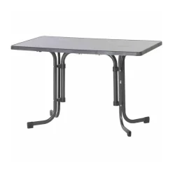 Sieger Boulevard Klapptisch 233/G Tisch70x115 grau Dekorplatte eckig, klappbar