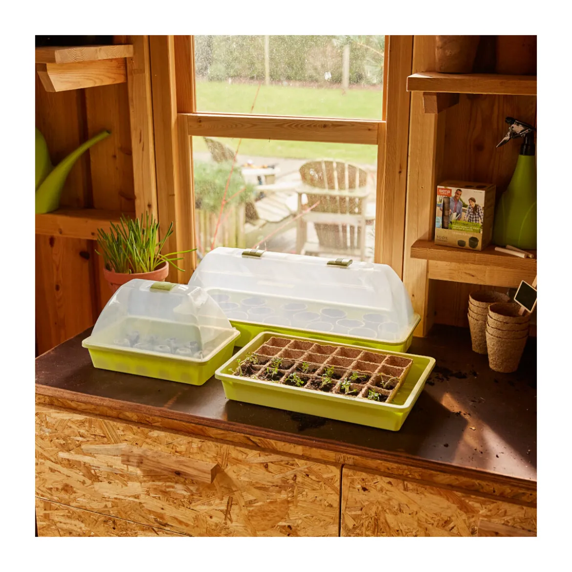 Siena GardenZimmer-Gewächshaus Uni-Grow 38 x 24 x 18 cm