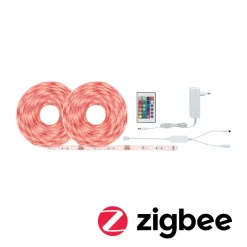 SimpLED Stripe Set 10m RGB Zigbee230/12V DC Weiss Metall Kst