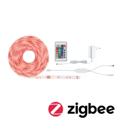 SimpLED Stripe Set 5m RGB Zigbee 230/12VDC Weiss Metall Kst