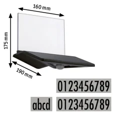 Solar HausNr.-Leuchte Yoko BWM Anthr.IP44 3000K 150lm