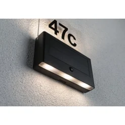 Solar Hausnummer Neda PIR AnthrazitIP44 3000K