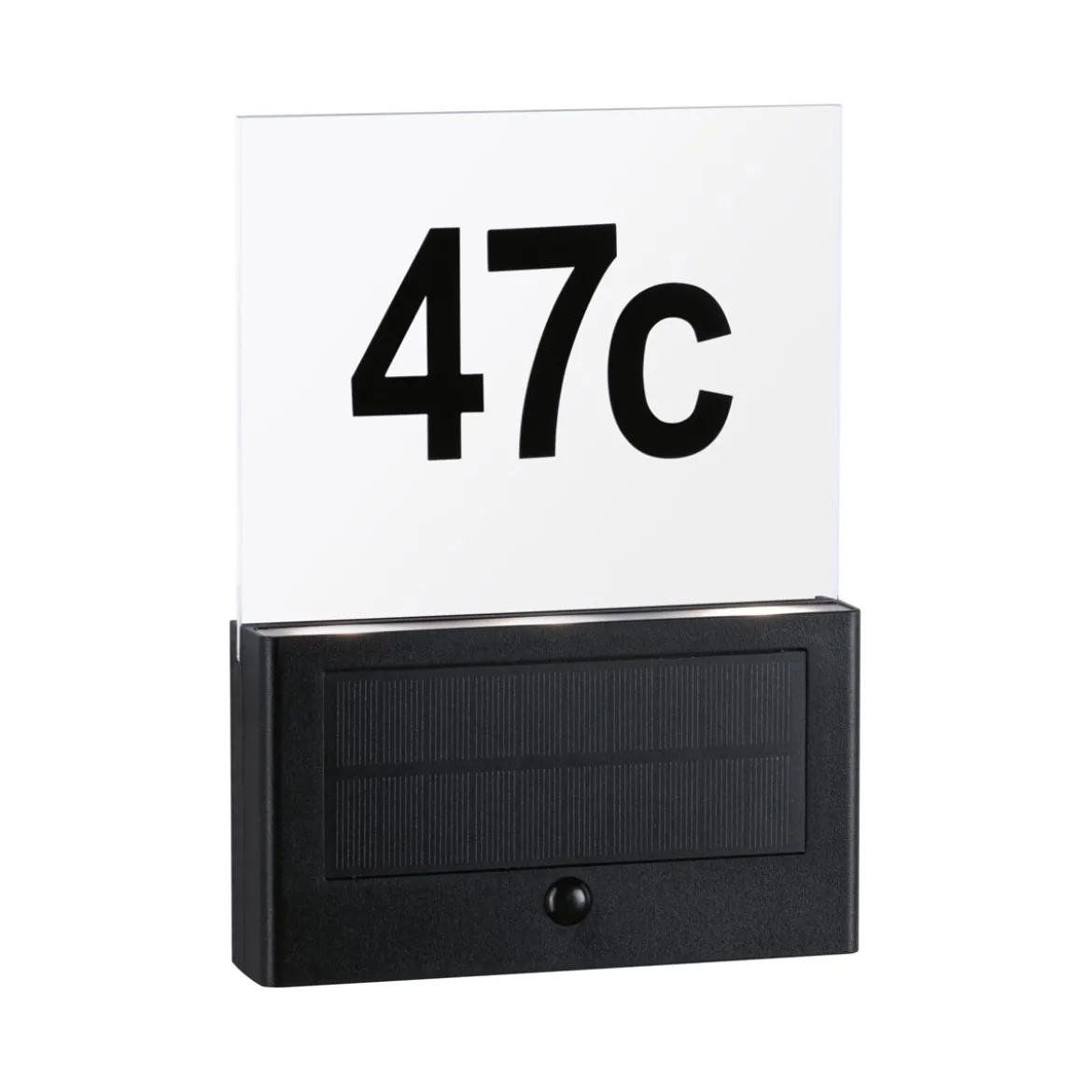 Solar Hausnummer Neda PIR AnthrazitIP44 3000K