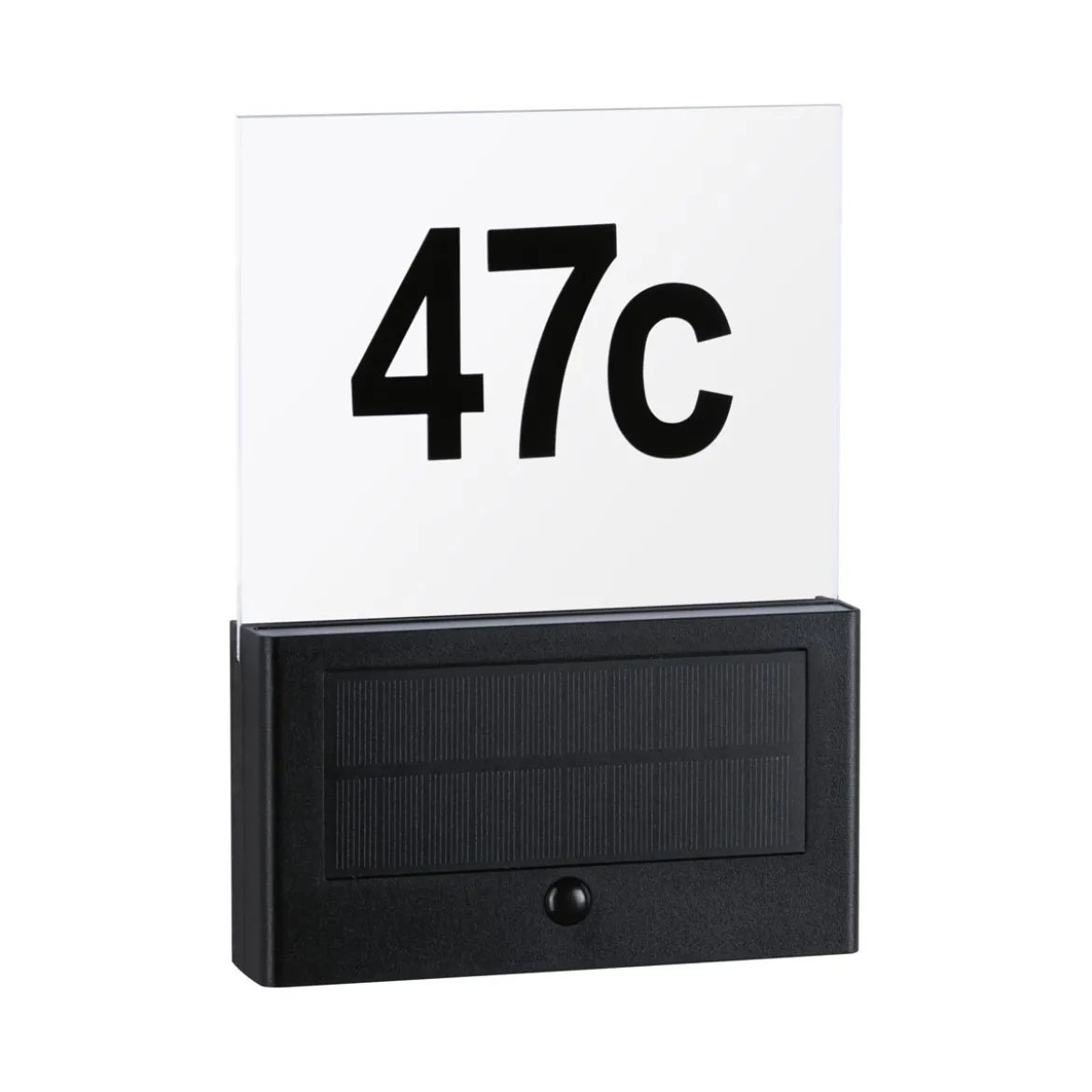 Solar Hausnummer Neda PIR AnthrazitIP44 3000K