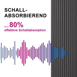 Sonido Elements Akustikpaneel Black oak1200x560x18mm FSC