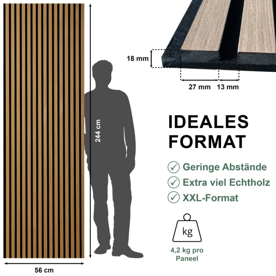 Sonido Elements FSC Oiled oak2440x560x18mm FSC