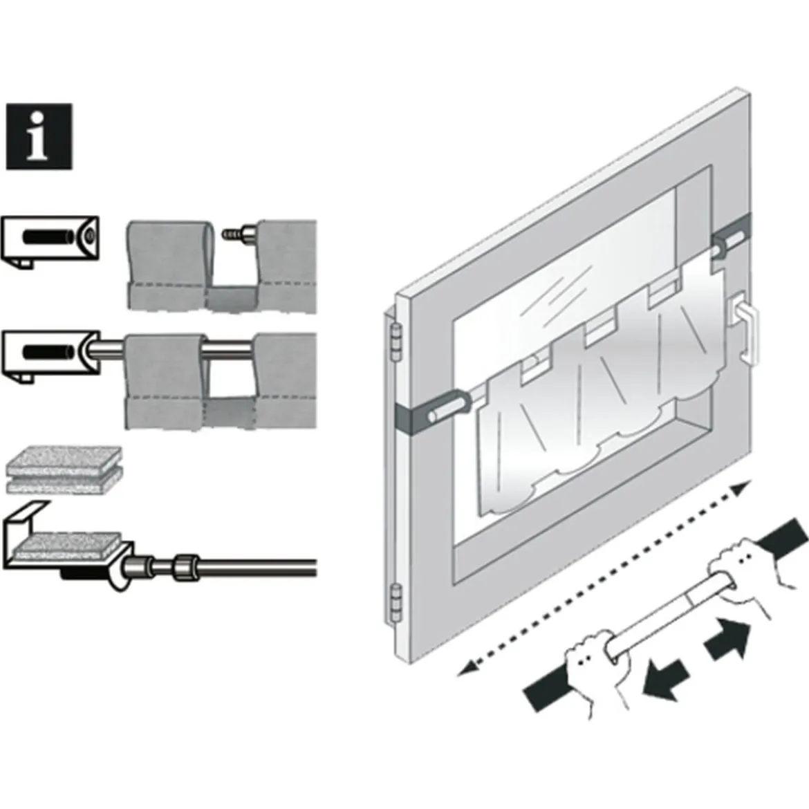 Spannvitrage 9 mm Zylinder 90-130 titan