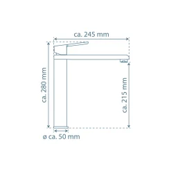 SP-Armatur Armatur Vita chrom Easy-CleanMischduese schwenkbar mit Keramikkart.