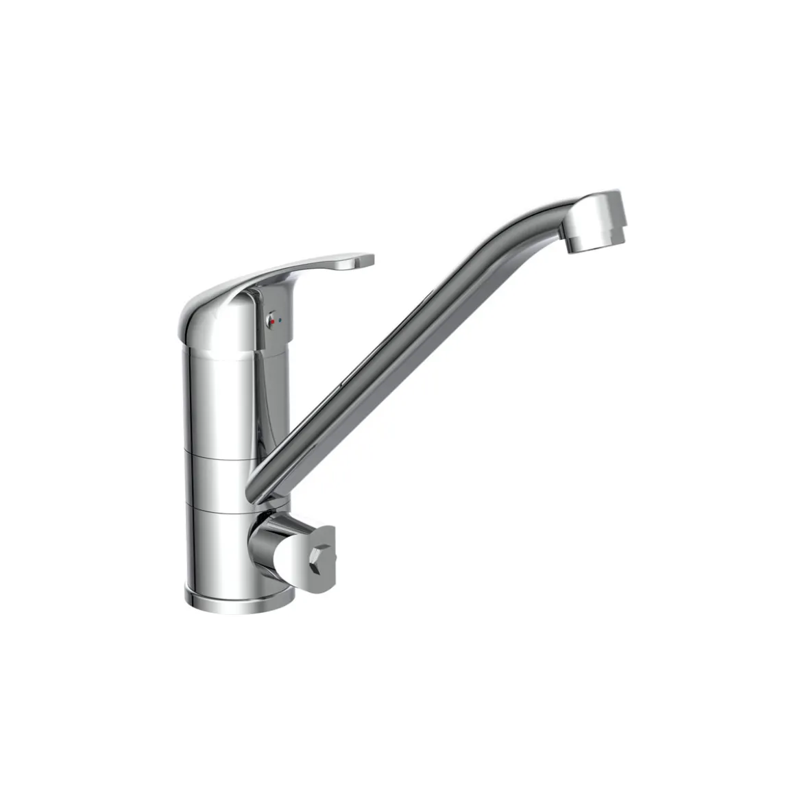 SP-Armatur Ultra chrom schwenkbar mit3/4" Maschinenanschluss inkl. Befest.