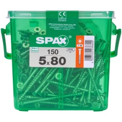 Spax Universalschraube Wirox Senkkopf 5 x 80 mm 150 Stück