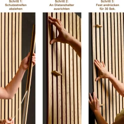 SPECHT Classic Akustik Stix Eiche Natur2500x51x9mm 4er Pack