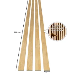 SPECHT Classic Akustik Stix Eiche Natur2500x51x9mm 4er Pack