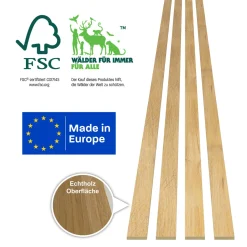 SPECHT Classic Akustik Stix Eiche Natur2500x51x9mm 4er Pack