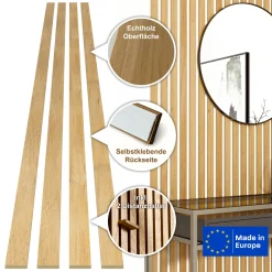 SPECHT Classic Akustik Stix Eiche Natur2500x51x9mm 4er Pack