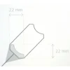SpechtHohlkehlleiste weiß 260 x 2,2 x 2,2 cm