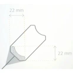 SpechtHohlkehlleiste weiß 260 x 2,2 x 2,2 cm