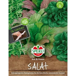 Sperli Asia-Salatmischung Red und Green 5 m Saatband