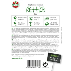 Sperli Rettich Rex 5 m Saatband