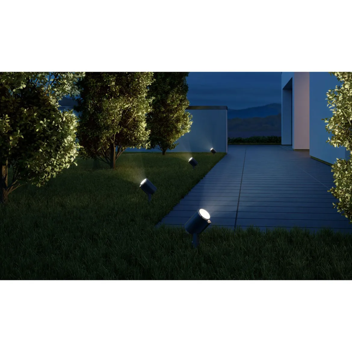 Spot Garden Nightauto ANT LxBxH 14x7x37cm fuer GU10