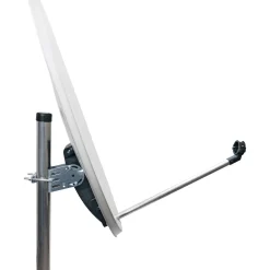Stahl-Spiegel 80 cm weiss mit Logo
