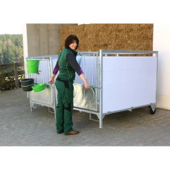 Stall- und Baueimer Durchmesser 33 cm 12 L olivgrün