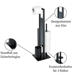 Stand WC-Garnitur Rivalta, schwarz