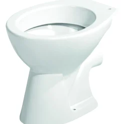 Stand-WC Tiefspueler Keramik mitSpuelrand Abgang waagrecht