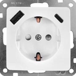 Steckdose Monaco mit USB-A/C-Anschluss