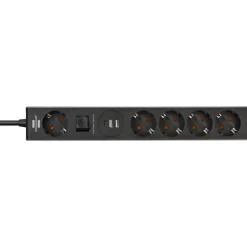 Steckdosenleiste 5-fach 2xUSB, 1xUSB-CQuickCharge