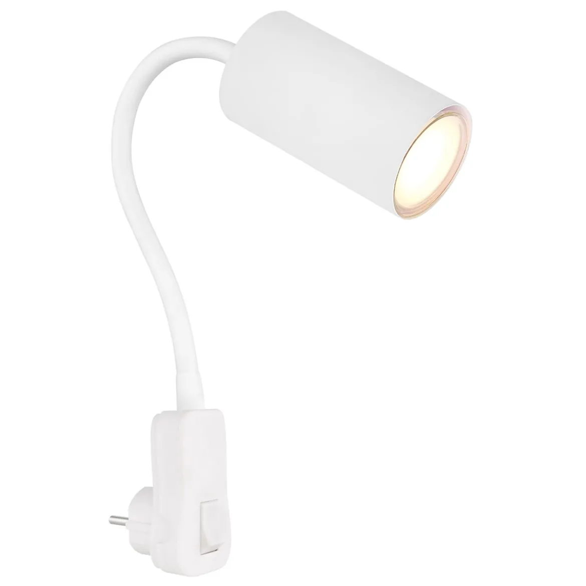 Steckerleuchte Robby, exkl. 1x GU10 25WMetall weiss matt BxH: 55x430mm