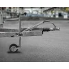 Stuetzrad mit Kurbel 48 mm, Vollgummirad