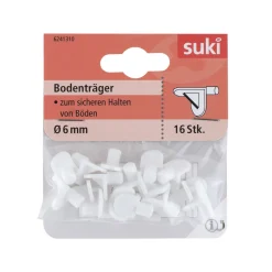 Suki Bodenträger Kunststoff Durchmesser 0,6 x 0,8 cm weiß 16 Stück
