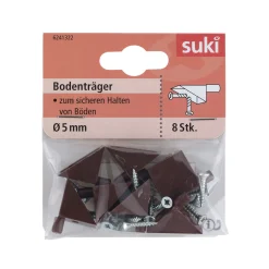 Suki Bodenträger Kunststoff Durchmesser 0,5 x 0,8 cm braun 8 Stück