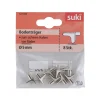 Suki Bodenträger Stahl Durchmesser 0,5 x 0,8 cm vernickelt 8 Stück