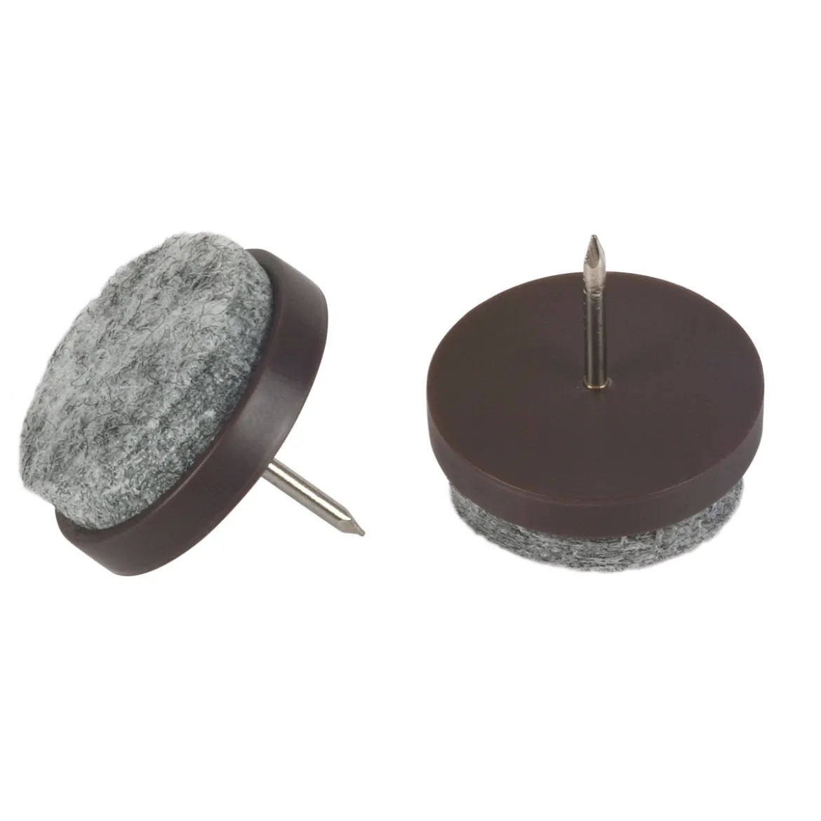 Suki Filzgleiter mit Stift Durchmesser 2,4 cm braun 8 Stück