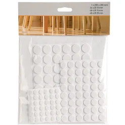 Suki Filzgleiter-Set klebend weiß 133-teilig