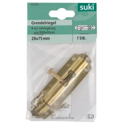 Suki Grendelriegel vermessingt 7,5 cm