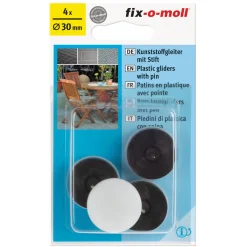 Suki Kunststoffgleiter mit Stift Durchmesser 30 mm 4 Stück