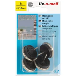 Suki Metallgleiter mit Stift Durchmesser 30 mm 4 Stück