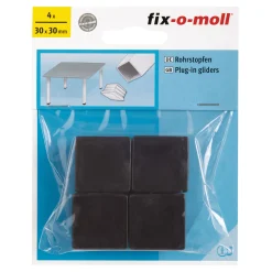 Suki Rohrstopfen 3 x 3 cm schwarz 4 Stück 4 Stück