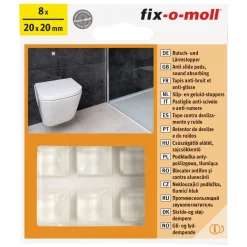 Suki Rutschstopper klebend 2 x 2 cm transparent 8 Stück
