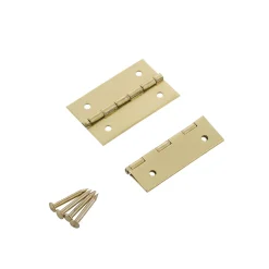 Suki Schatullenscharnier 1,8 x 3 cm vermessingt 4 Stück