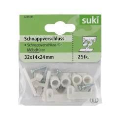 Suki Schnappverschluss Kunststoff 3,2 x 1,4 x 2,4 cm 2 Stück