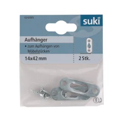 Suki Aufhänger verzinkt 42 mm 2 Stück