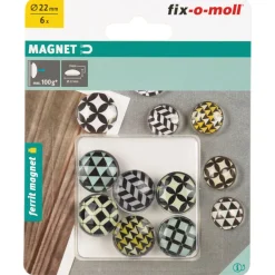 Suki Glas-Magnete Ferrit Ø 22 x 9 mm