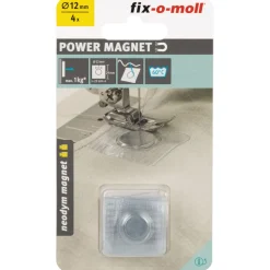 Suki Magnete Neodym Ø 12 x 2 mm, zum Einnähen