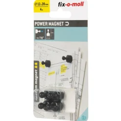 Suki Magnetkegel Neodym Ø 12 x 20 mm, schwarz