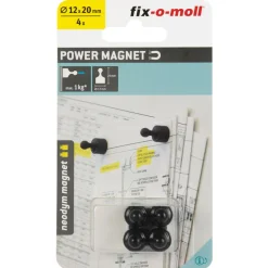Suki Magnetkegel Neodym Ø 12 x 20 mm, schwarz