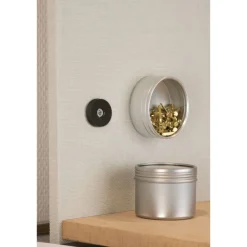 Suki Magnet Neodym mit Senkbohrung Ø 22 x 4 mm, gummiert, schwarz